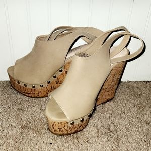 "SARAHH" Studded Platform Wedge
